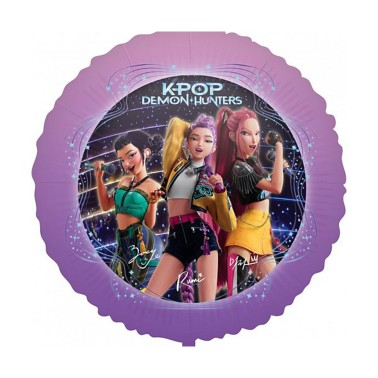 Balão Foil K-Pop Demon Hunters 45CM Balão Foil K-Pop Demon Hunters 45CM