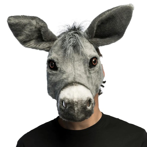 Máscara Burro Cinzento