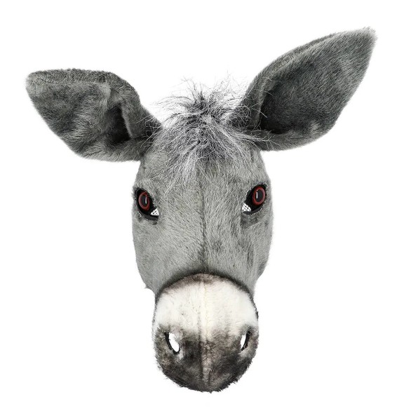 Máscara Burro Cinzento