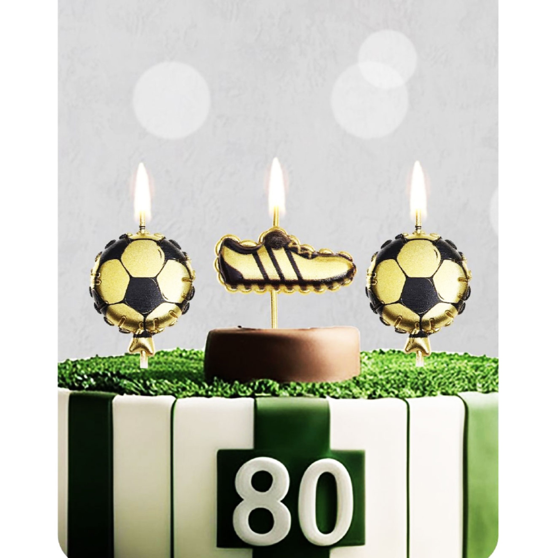 Velas Aniversário Campeão de Futebol 5 Unid
