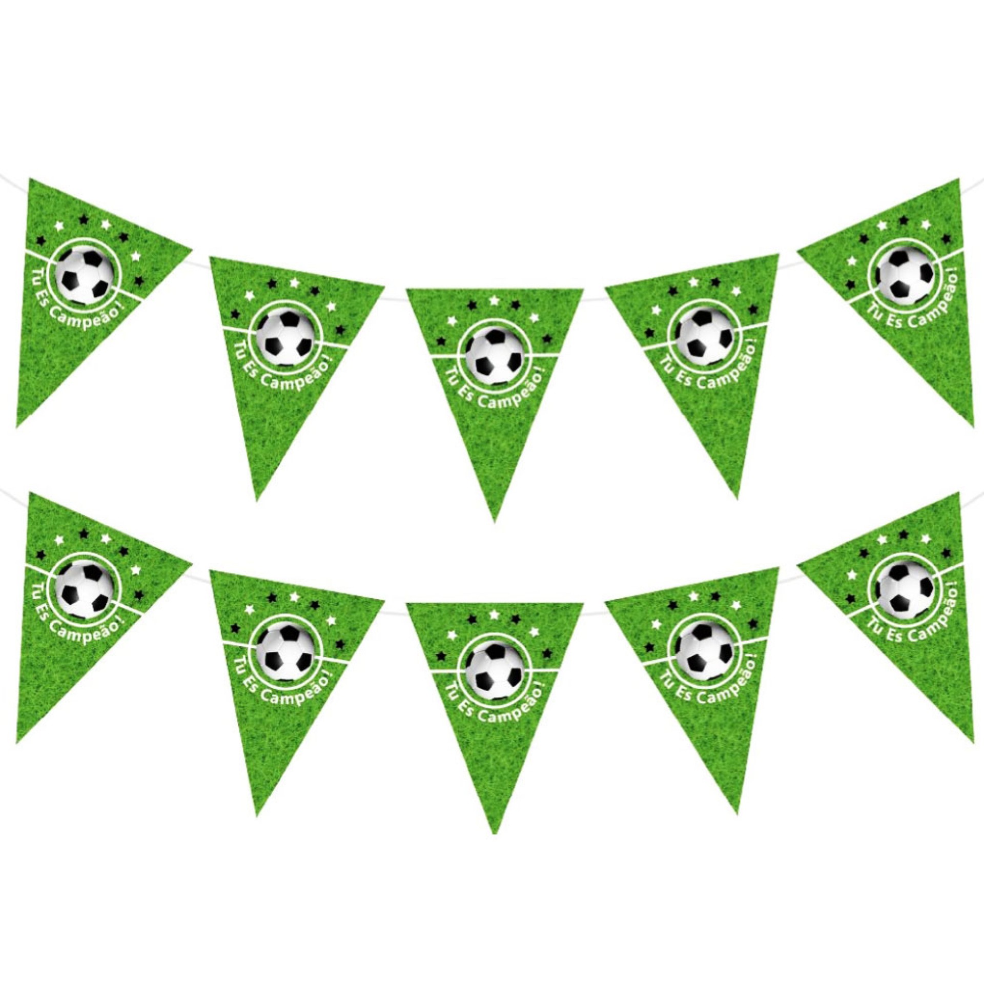 Bandeirolas Campeão de Futebol 3M