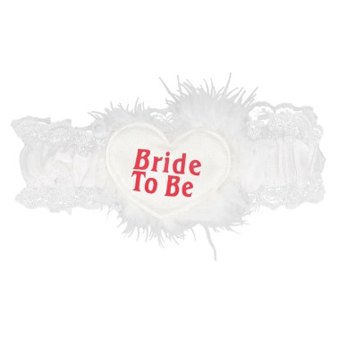 Liga Bride To be Branca Liga Bride To be Branca