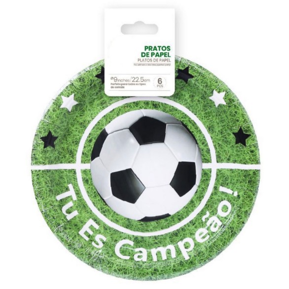 Pratos Campeão de Futebol
