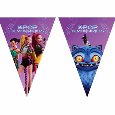 Bandeirolas K-Pop Demon Hunters