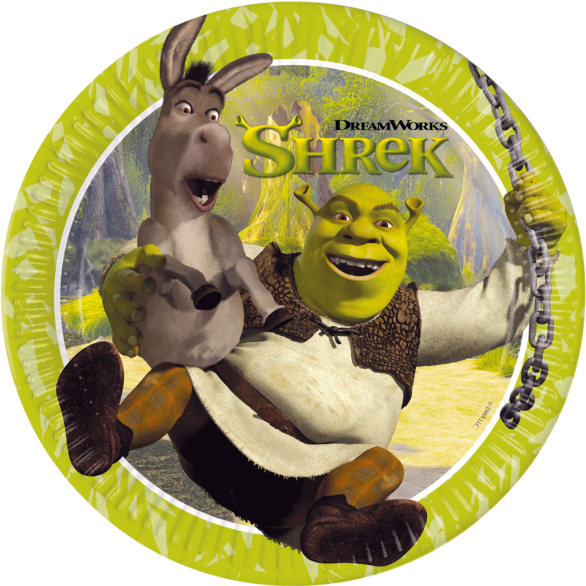 Pratos Shrek 8 Unid