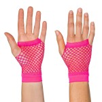 Luvas de Rede Curtas Rosa