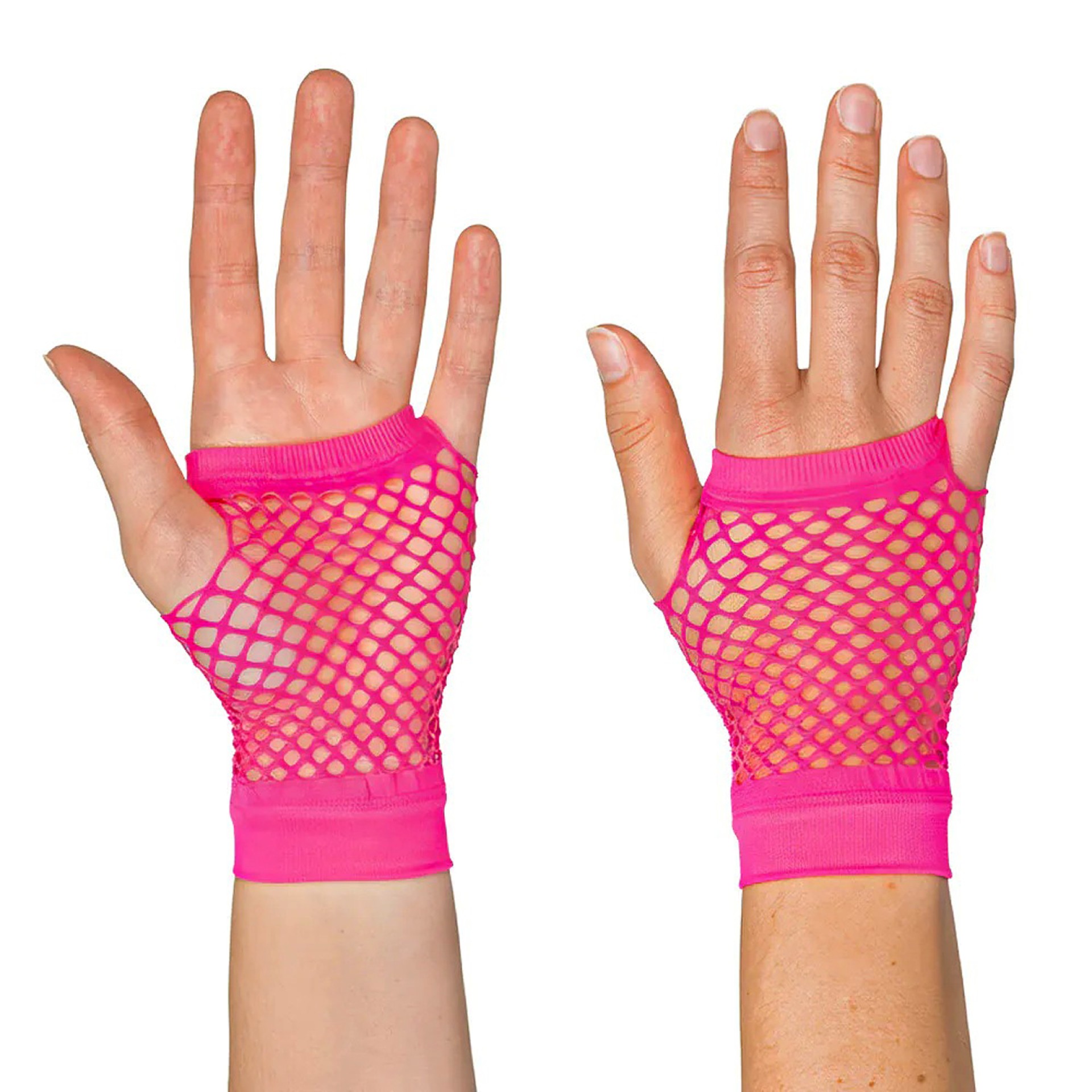 Luvas de Rede Curtas Rosa