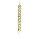 Velas Swirl Douradas 6 Unids