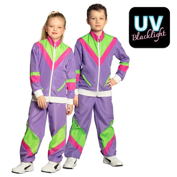 Fato Treino 80s Roxo Infantil