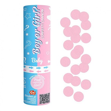 Lan�a Confettis Rosa Menina