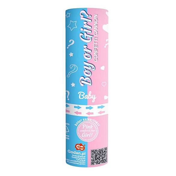 Lança Confettis Rosa Menina