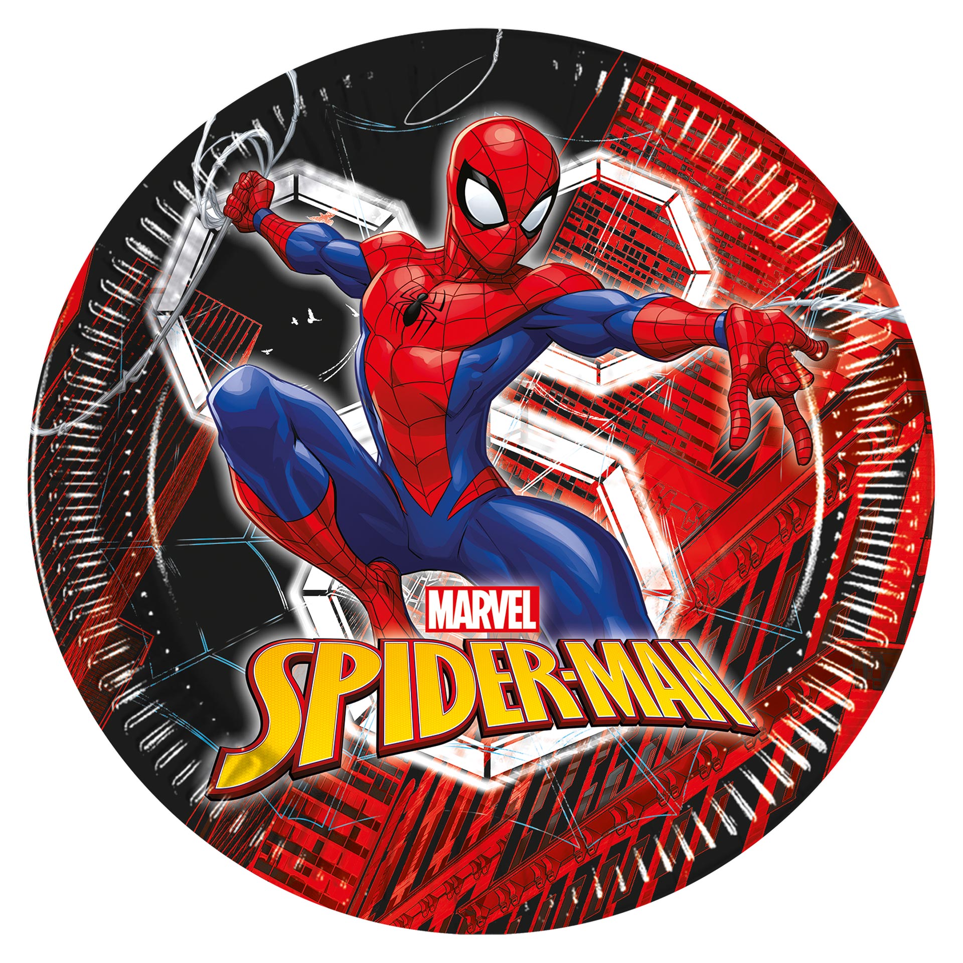 Pratos Spiderman Web 8 Unid