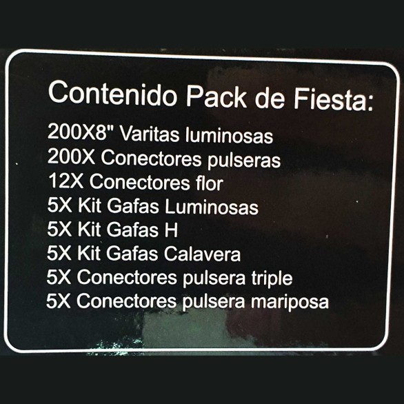 Mega Glow Party Pack Luminoso