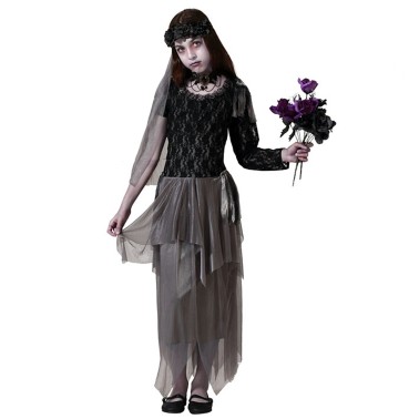 Fato Noiva de Halloween Menina