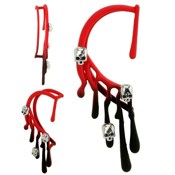 Brincos Bloody Skulls