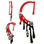 Brincos Bloody Skulls