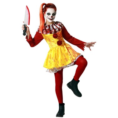 Fato Palha�a Mad Circus menina