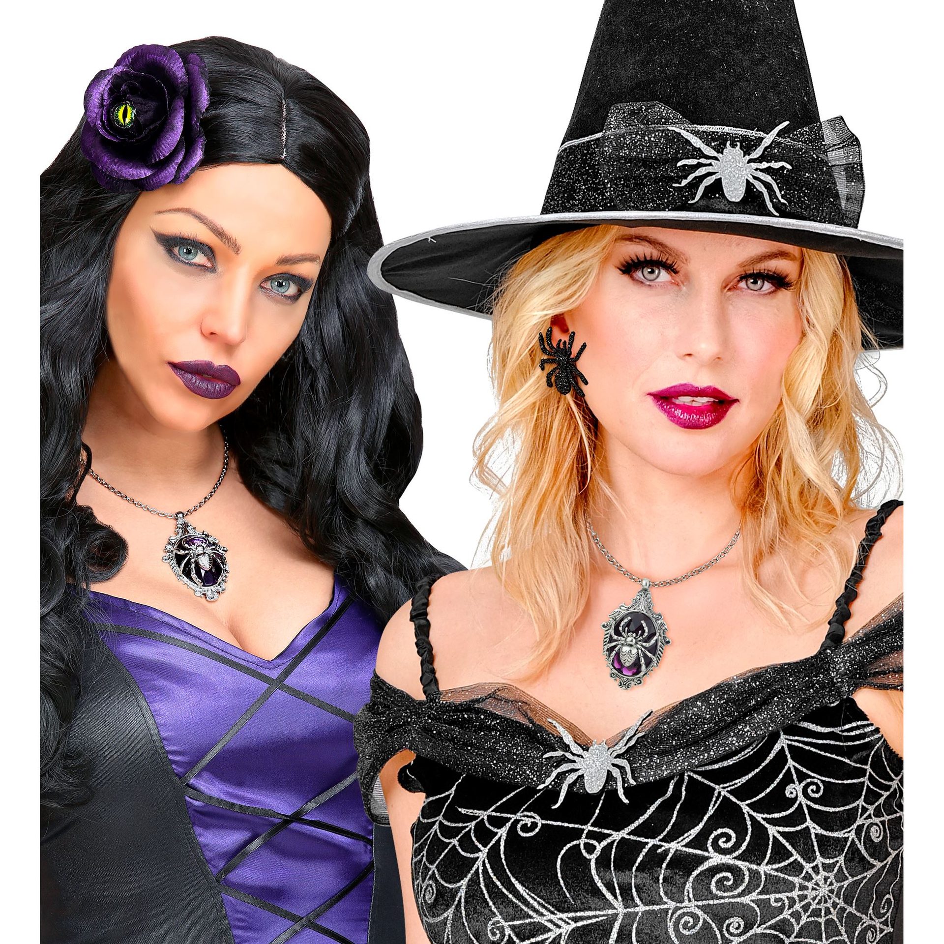 Colar de Aranha Violeta