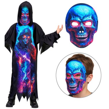 Fato Skeleton Reaper Neon Fato Skeleton Reaper Neon