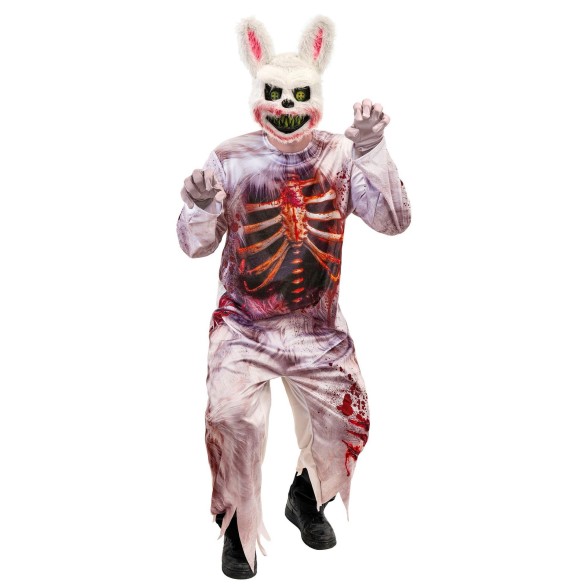 Fato Coelho Zombie Adulto