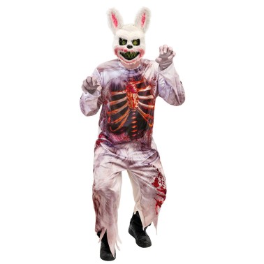 Fato Coelho Zombie Adulto