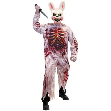 Fato Coelho Zombie Adulto