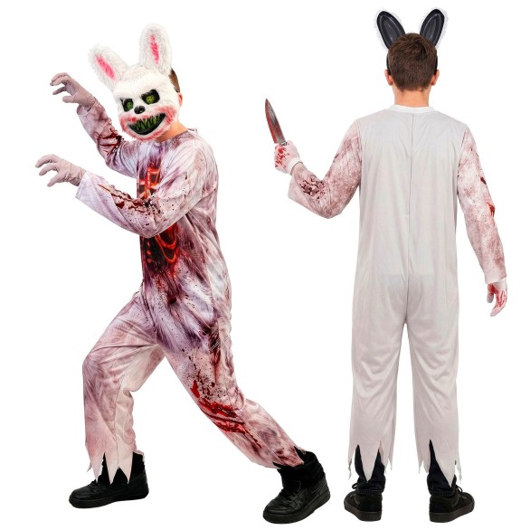 Fato Coelho Zombie Menino