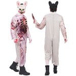 Fato Coelho Zombie Adulto