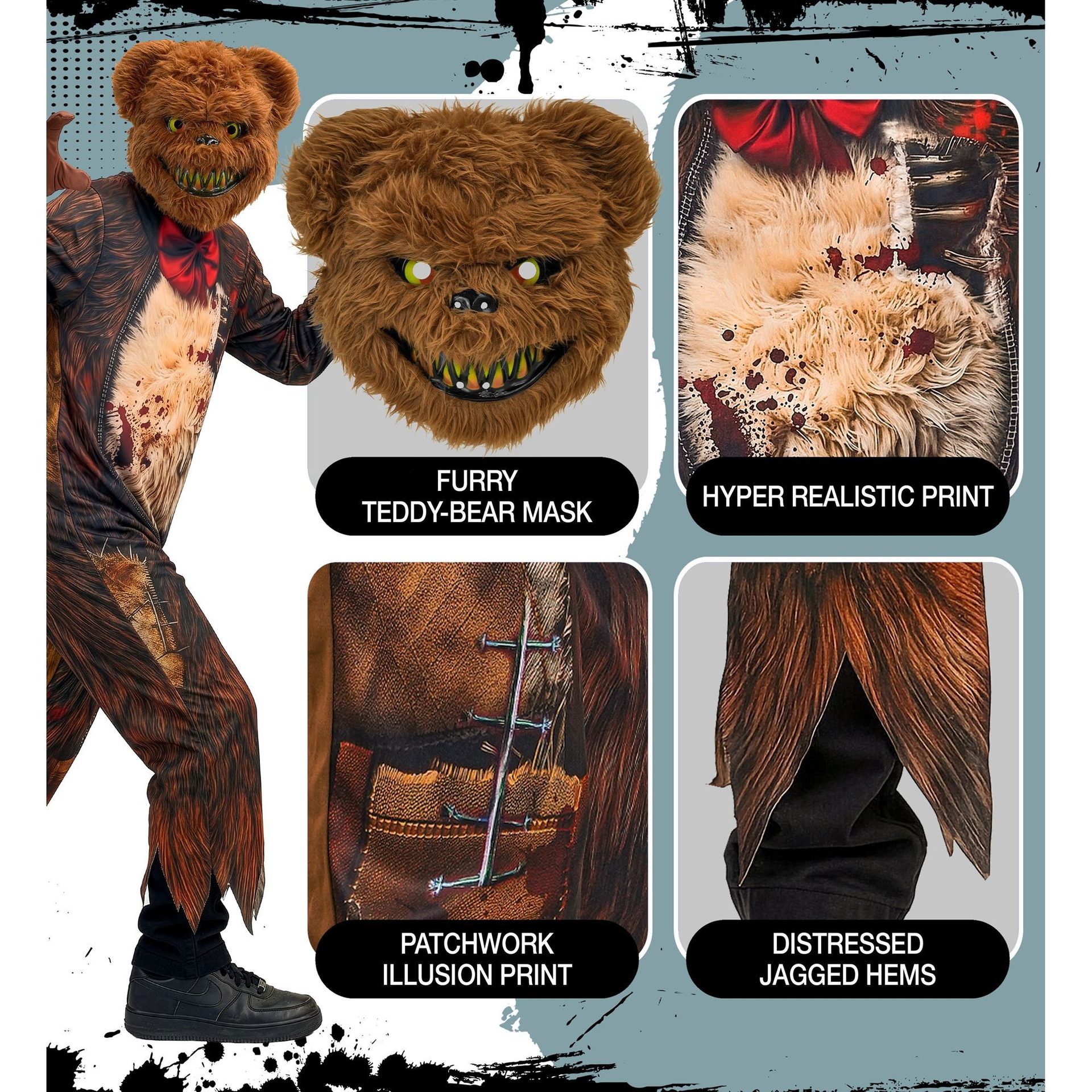 Fato Urso Sangrento Menino