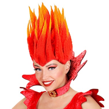 Peruca Diabo Flamejante Peruca Diabo Flamejante