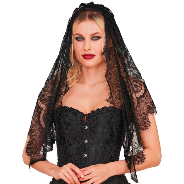 Véu de Renda Preto
