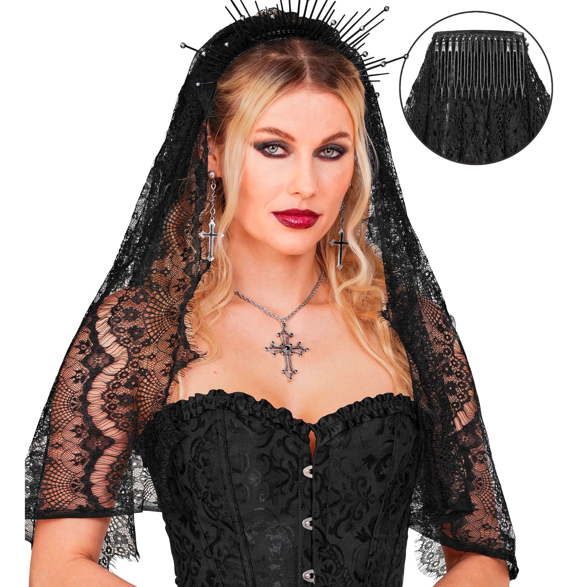 Véu de Renda Preto