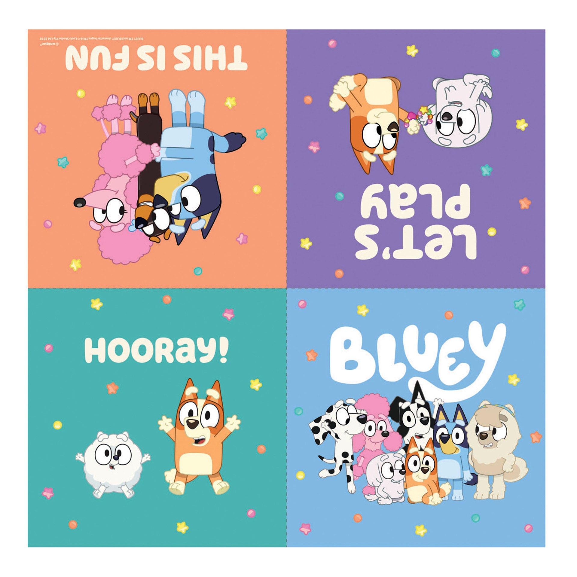 Guardanapos Bluey e Bingo 16 Unid