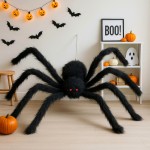 Aranha Negra Mega Halloween 200CM