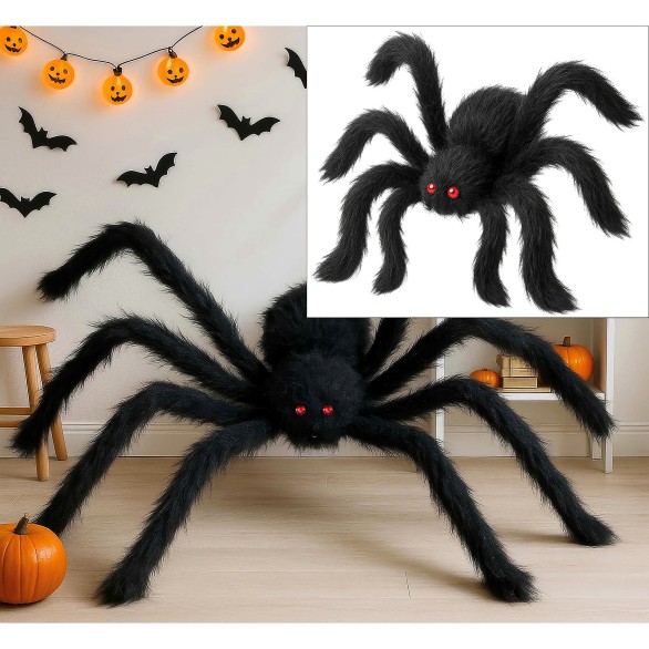 Aranha Negra Mega Halloween 200CM