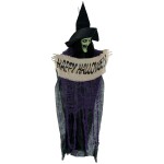 Bruxa Happy Halloween Decorativa