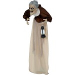 Boneco Velha Bruxa com Som Luz e Mov