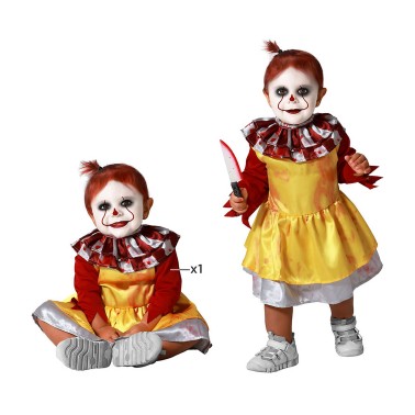 Fato Palhaça Mad Circus Bebé Menina Fato Palhaça Mad Circus Bebé Menina