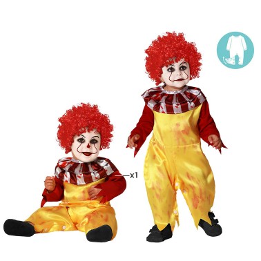 Fato Palhaço Mad Circus Bebé Menino Fato Palhaço Mad Circus Bebé Menino