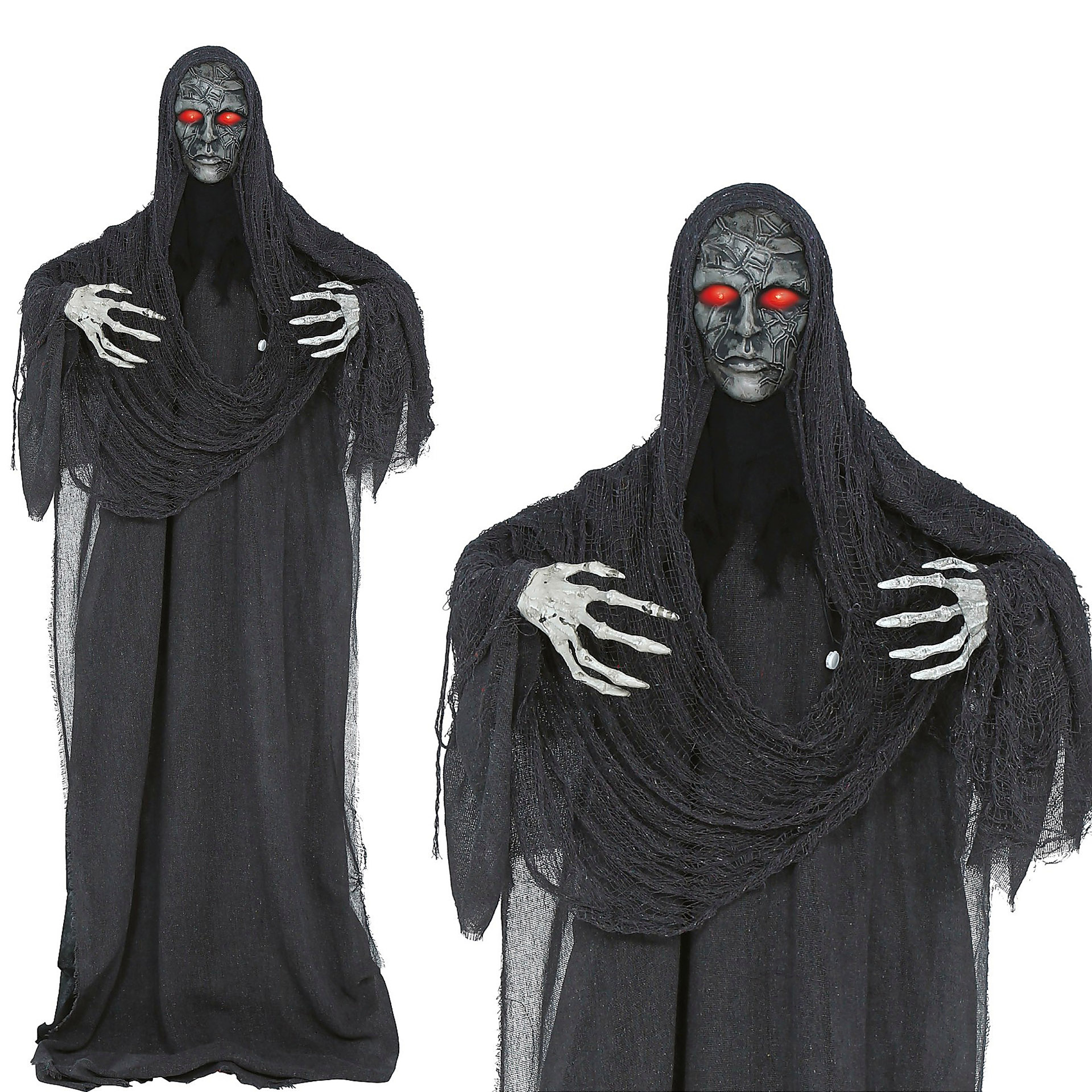 Boneco Espirito do Halloween luz som Mov