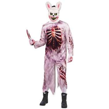 Fato Coelho Zombie Adulto