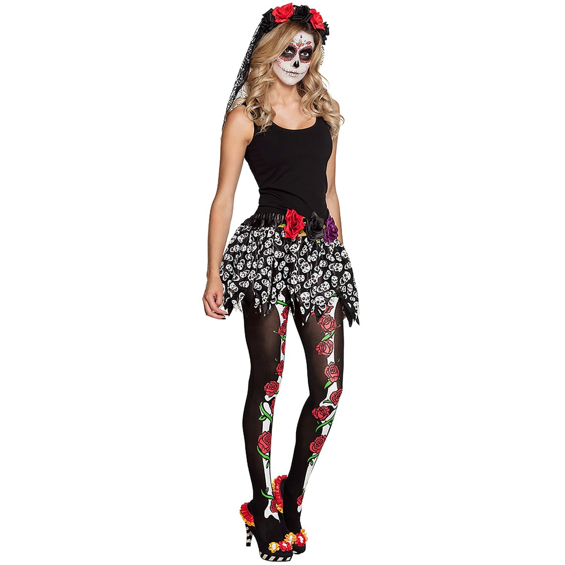 Collants Catrina Roses Bones