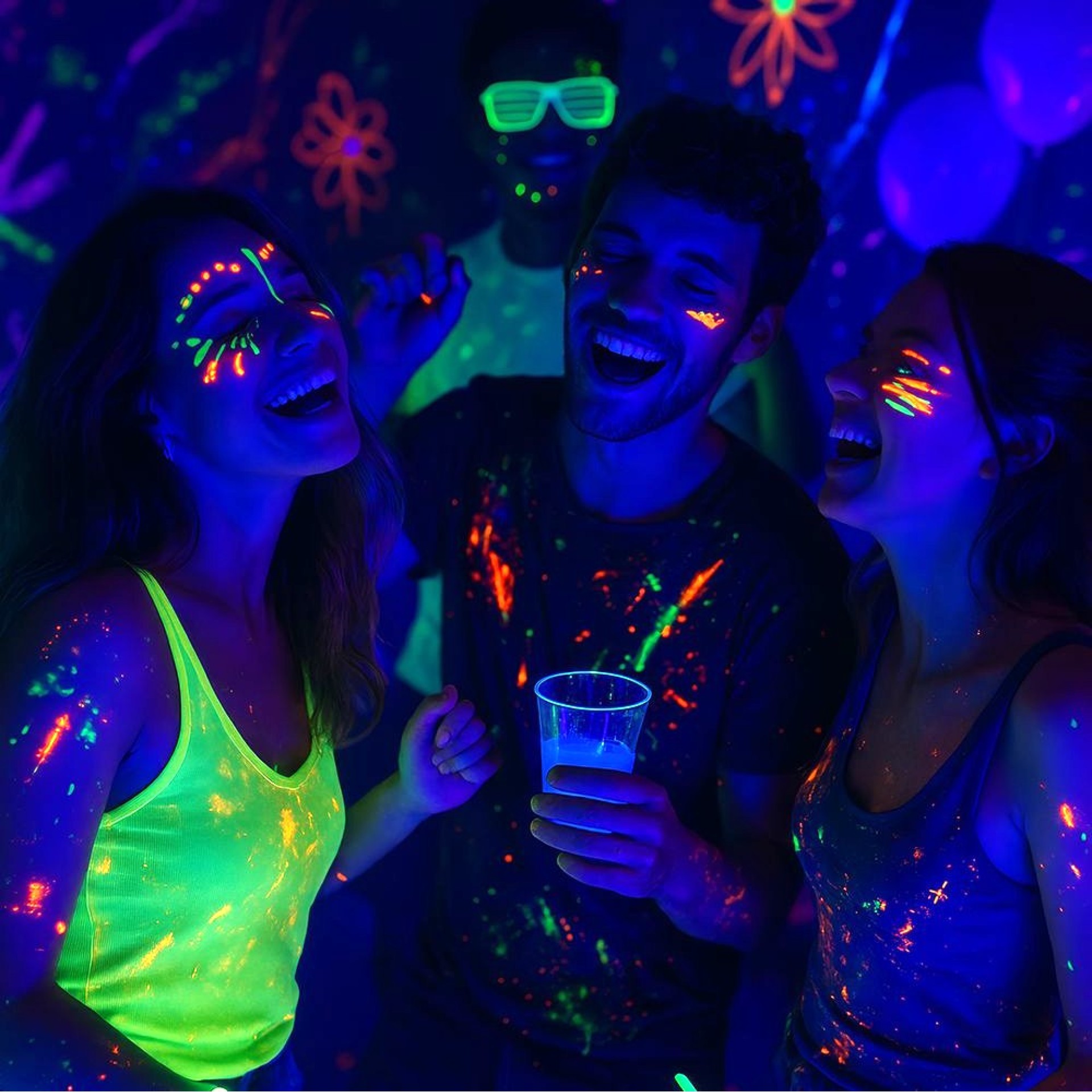 Projector de Luz Negra 6 Leds UV