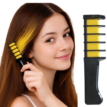 Pente Pinta Cabelo Madeixas Amarelas