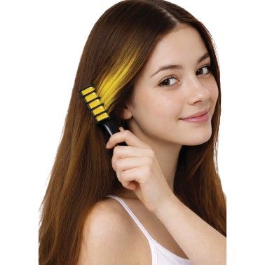 Pente Pinta Cabelo Madeixas Amarelas