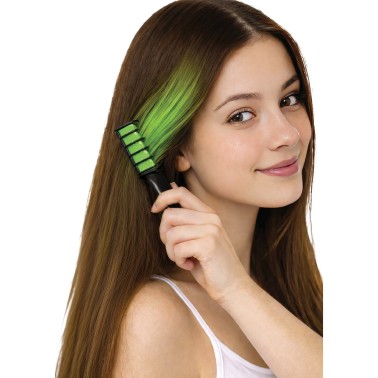 Pente Pinta Cabelo Madeixas Verdes