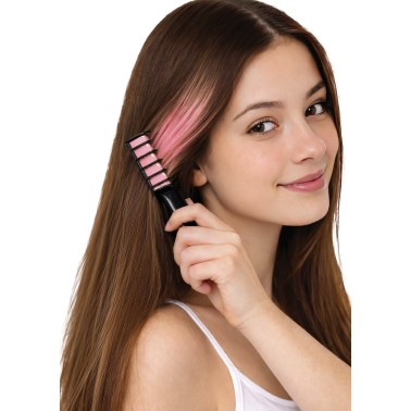 Pente Pinta Cabelo Madeixas Rosa beb�