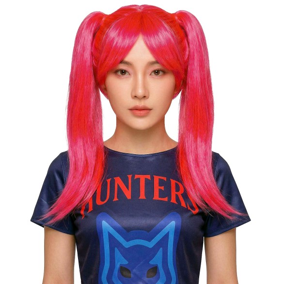 Peruca Kpop Hunter Rosa